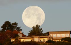 Moon set - photo by Annie Fox