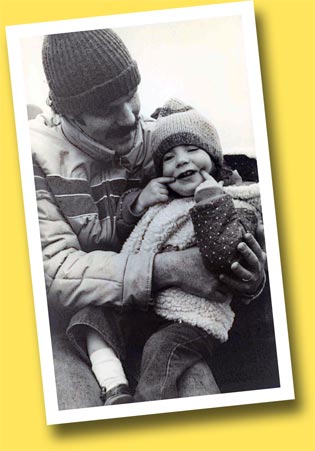 David and daughter - Photographed by Annie Fox